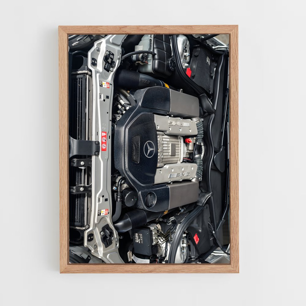 Poster Moteur de Précision – affiche Mercedes (vue 4)